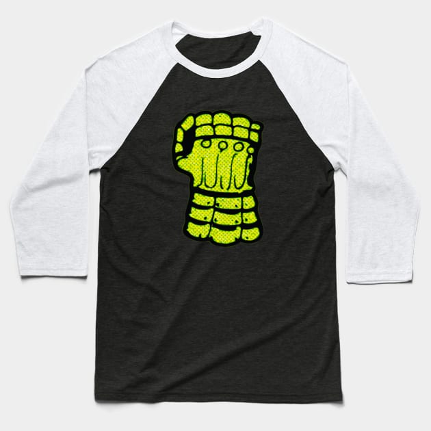 Fist of Power Baseball T-Shirt by Megatrip